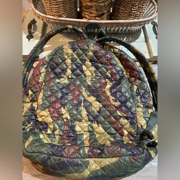 MZ Wallace Multicolor Camo Quilted Backpack - Picture 2 of 16